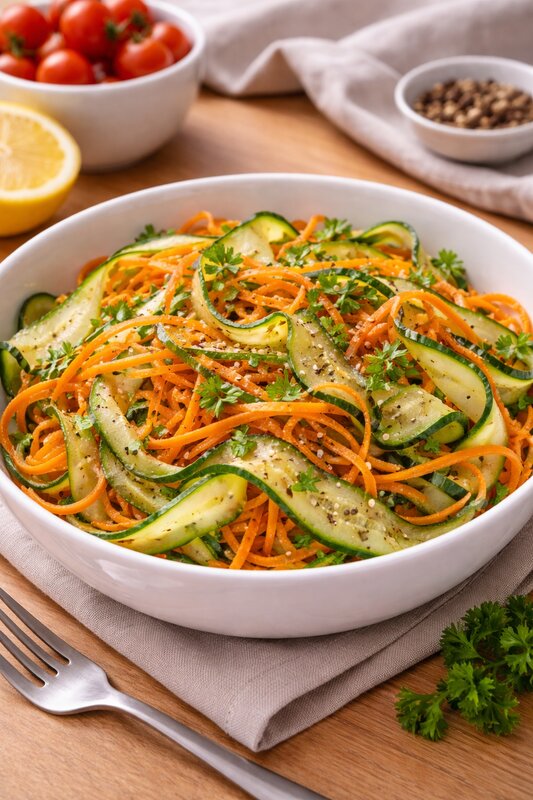 Rüeblistreifen-Salat